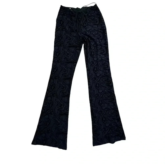 Outcast ASTRID PANT Velvet BLACK Fitted Flare, Size Large stretchy festival - Picture 7 of 13